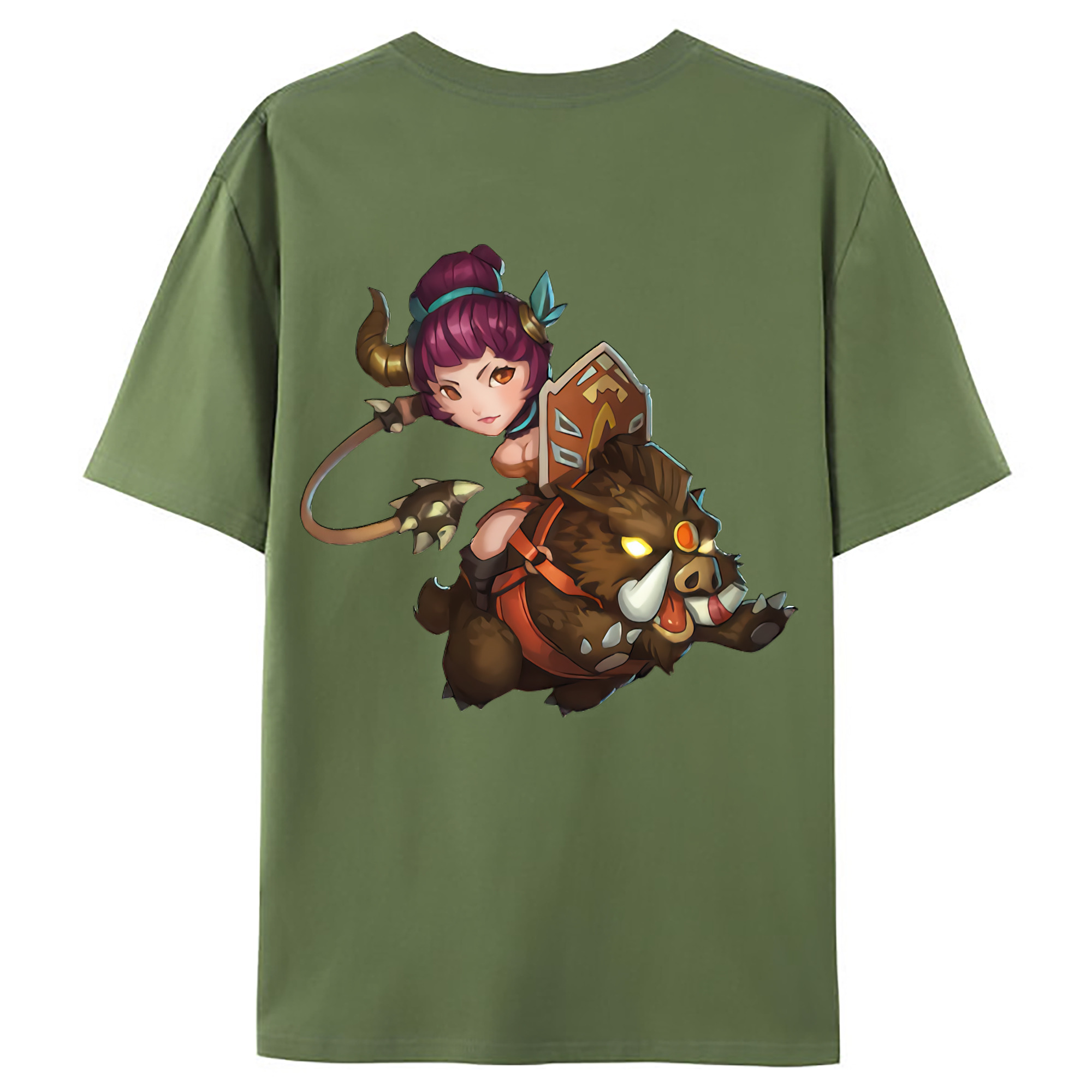 （画像用） リーグ・オブ・レジェンド League of Legends LOL 綿100％ メンズ半袖Tシャツ（バックプリント） 通気性